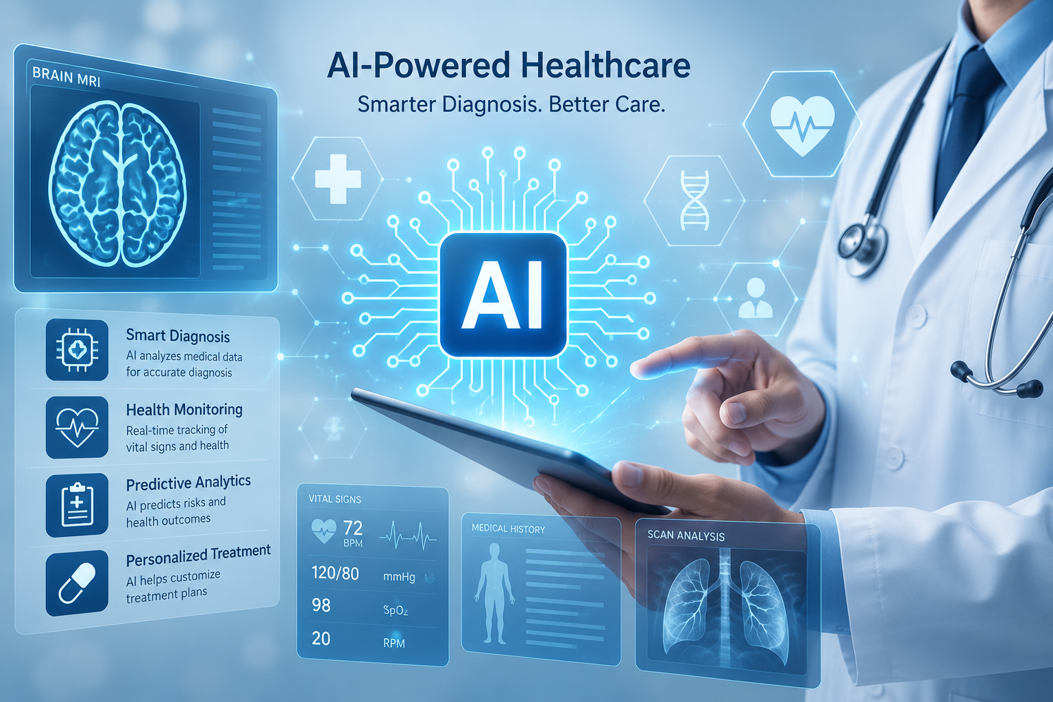 AI-Powered Healthcare - Smarter Diagnosis, Better Care