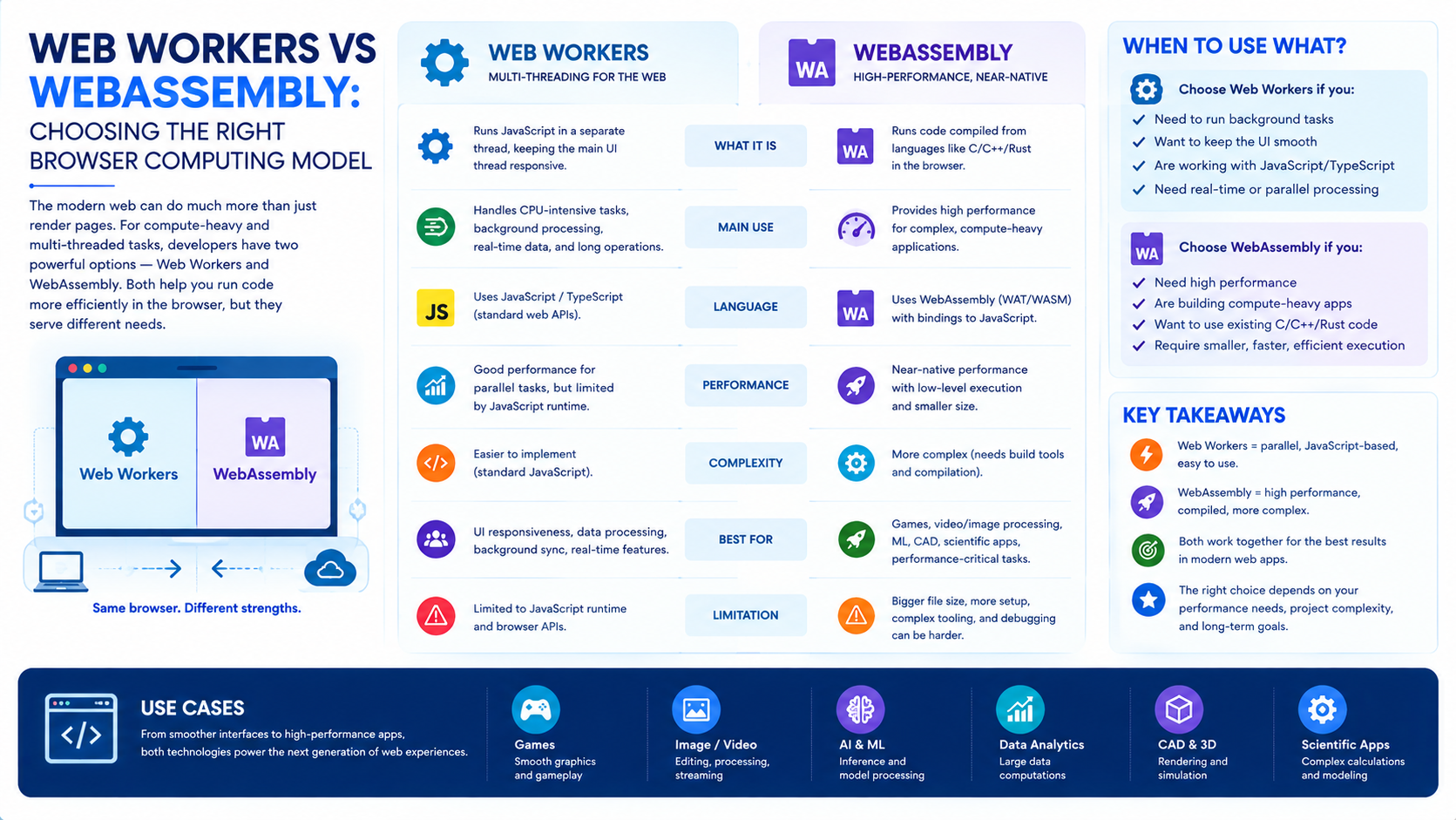 Web Workers vs WebAssembly: Choosing the Right Browser Computing Model - Innovative AI Solutions Blog