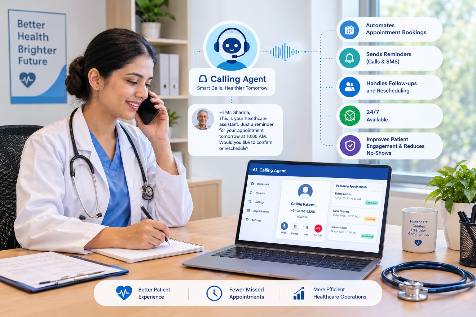 AI Calling Agent for Healthcare: Automate Patient Calls, Reminders & Bookings - Innovative AI Solutions Blog